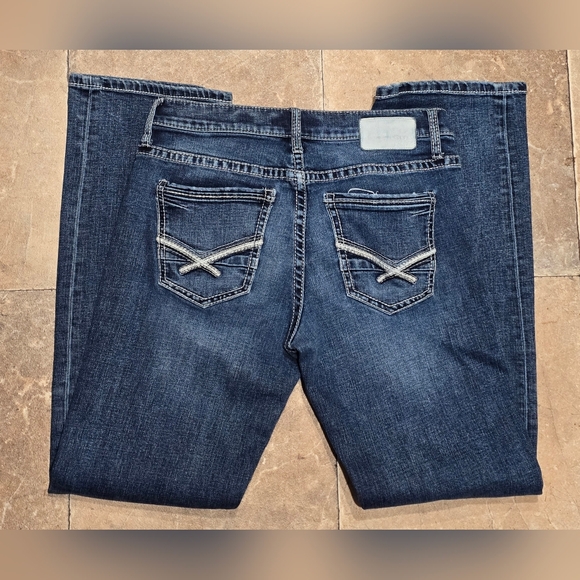 BKE Jake Boot Stretch Blue Jeans Size 33x34 - Picture 1 of 16